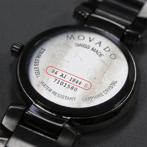 movado watch serial number